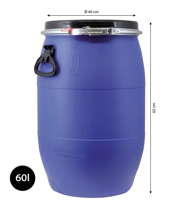 Dehner Kunststoff-Maischefass, Blau 2 Dehner Kunststoff-Maischefass, Blau – Bild 2