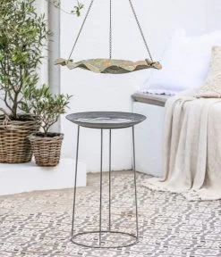 Dehner Natura Vogeltränke Ruacana, Ca. Ø35/H55 Cm -Gartenmöbelgeschäft 20221102 WE MO 008 DehnerNaturaVogeltraenkenMetall