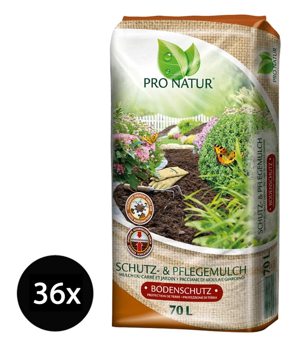 Ziegler Pro Natur® Schutz- Und Pflegemulch, 36 X 70 Liter 1 Ziegler Pro Natur® Schutz- Und Pflegemulch, 36 X 70 Liter