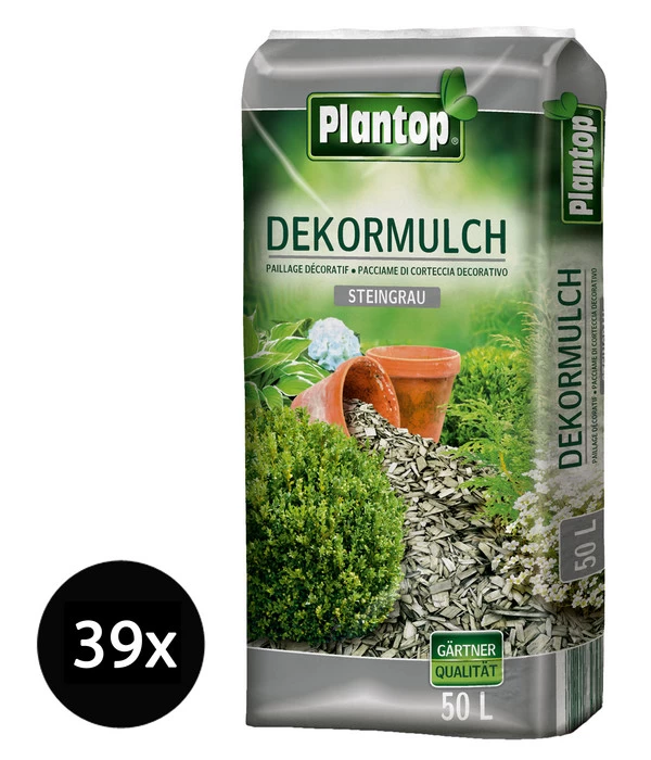 Ziegler Plantop Dekormulch Steingrau, 39 X 50 Liter 1 Ziegler Plantop Dekormulch Steingrau, 39 X 50 Liter
