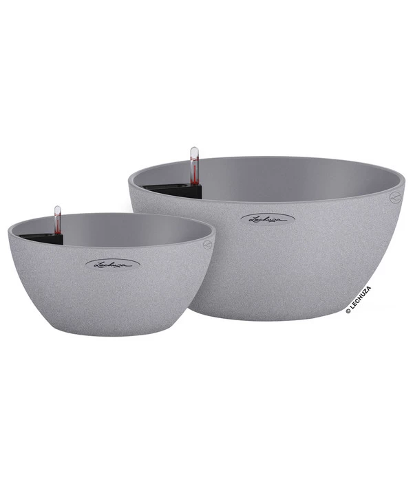 LECHUZA® Kunststoff-Schale Cubeto Stone, Rund 2 LECHUZA® Kunststoff-Schale Cubeto Stone, Rund – Bild 2
