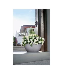 LECHUZA® Kunststoff-Schale Cubeto Stone, Rund 20 LECHUZA® Kunststoff-Schale Cubeto Stone, Rund -Gartenmöbelgeschäft 2182574 2180354 WE MO 014 LECHUZACubetoColorrundgranit