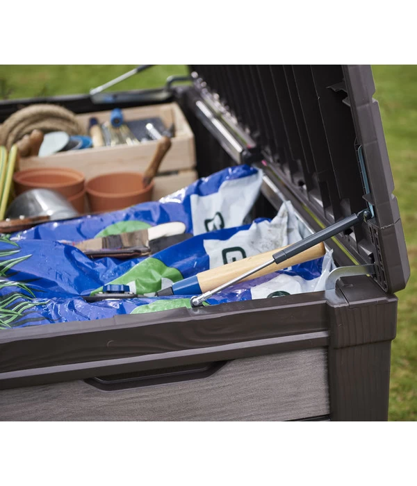 Keter Aufbewahrungsbox Brushwood, 455 Liter, Ca. B145/H60,3/T69,7 Cm 10 Keter Aufbewahrungsbox Brushwood, 455 Liter, Ca. B145/H60,3/T69,7 Cm – Bild 10