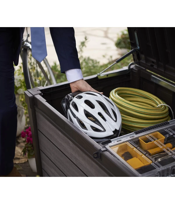 Keter Aufbewahrungsbox Brushwood, 455 Liter, Ca. B145/H60,3/T69,7 Cm 11 Keter Aufbewahrungsbox Brushwood, 455 Liter, Ca. B145/H60,3/T69,7 Cm – Bild 11