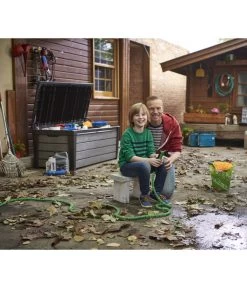 Keter Aufbewahrungsbox Brushwood, 455 Liter, Ca. B145/H60,3/T69,7 Cm 13 Keter Aufbewahrungsbox Brushwood, 455 Liter, Ca. B145/H60,3/T69,7 Cm -Gartenmöbelgeschäft 2191161 WE MO 002 KeterAufbewahrungsbox