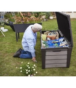 Keter Aufbewahrungsbox Brushwood, 455 Liter, Ca. B145/H60,3/T69,7 Cm 14 Keter Aufbewahrungsbox Brushwood, 455 Liter, Ca. B145/H60,3/T69,7 Cm -Gartenmöbelgeschäft 2191161 WE MO 003 KeterAufbewahrungsbox