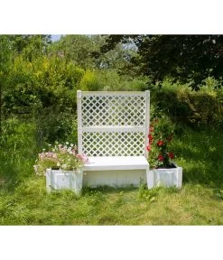 KHW Kunststoff-Gartenbank Kopenhagen -Gartenmöbelgeschäft 2547511 WE MO 003 BankKopenhagenweiss