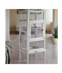 Silvio Design Nagervoliere "Woody", Ca. B60/H140/T44 Cm 8 Silvio Design Nagervoliere "Woody", Ca. B60/H140/T44 Cm -Gartenmöbelgeschäft 2570539 WEMO 001 SilvioDesignNagervoliereWoody