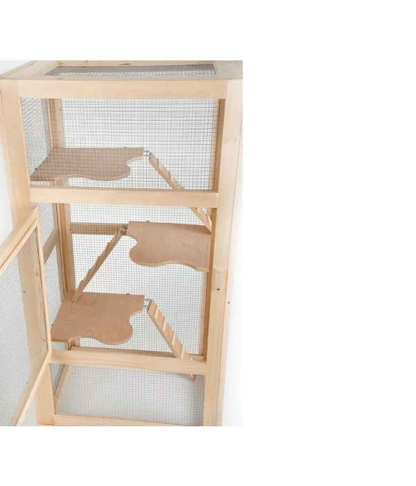 Silvio Design Nagervoliere "Woody", Ca. B60/H140/T44 Cm 6 Silvio Design Nagervoliere "Woody", Ca. B60/H140/T44 Cm – Bild 6