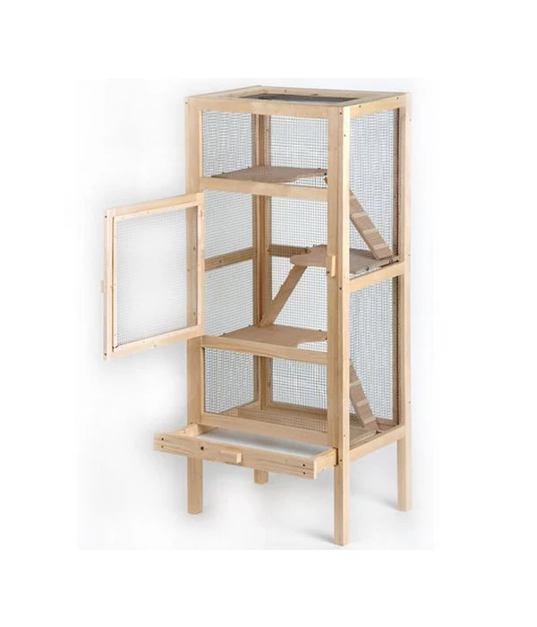 Silvio Design Nagervoliere "Woody", Ca. B60/H140/T44 Cm 2 Silvio Design Nagervoliere "Woody", Ca. B60/H140/T44 Cm – Bild 2