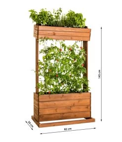 Hecht Hochbeet Cube 2, Ca. B82/H145/T50 Cm -Gartenmöbelgeschäft 3060316 WE BG 001 HechtHochbeetCube2