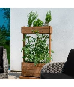 Hecht Hochbeet Cube 2, Ca. B82/H145/T50 Cm -Gartenmöbelgeschäft 3060316 WE MO 001 HechtHochbeetCube