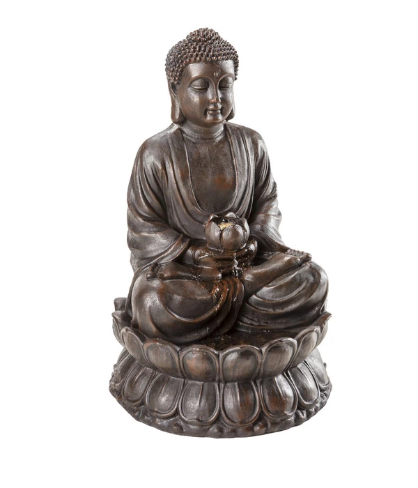 Dehner Polyresin-Gartenbrunnen Buddha, Ca. B49,5/H80,5/T49,5 Cm 2 Dehner Polyresin-Gartenbrunnen Buddha, Ca. B49,5/H80,5/T49,5 Cm – Bild 2