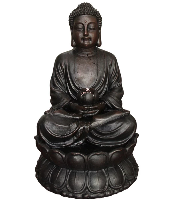 Dehner Polyresin-Gartenbrunnen Buddha, Ca. B49,5/H80,5/T49,5 Cm 1 Dehner Polyresin-Gartenbrunnen Buddha, Ca. B49,5/H80,5/T49,5 Cm