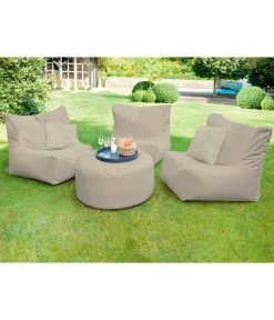 Outbag Outdoor-Sitzsack Piece Zipper Plus -Gartenmöbelgeschäft 3484821 WE MO 001 OutbagOutdoorsitzsackbeige