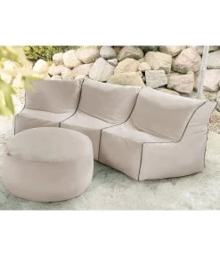 Outbag Outdoor-Sitzsack Piece Zipper Plus -Gartenmöbelgeschäft 3484821 WE MO 002 OutbagOutdoorsitzsackbeige