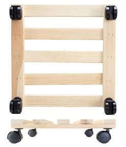 Wagner Pflanzroller Kiefer, 35 X 35 Cm -Gartenmöbelgeschäft 3521895 WE DE 006 PFLROLLERHOLZ35X35CM