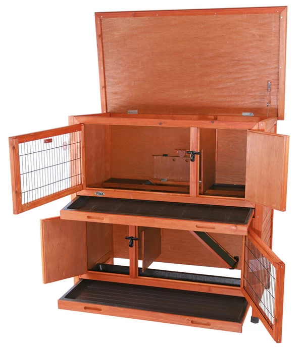 Trixie Natura Kleintierstall Mit Wärmedämmung, Ca. B116/H113/T65 Cm 5 Trixie Natura Kleintierstall Mit Wärmedämmung, Ca. B116/H113/T65 Cm – Bild 5