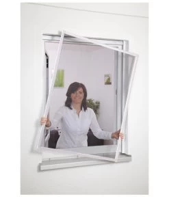 Hecht Fliegengitter Fensterbausatz Basic, Ca. B100/H120 Cm