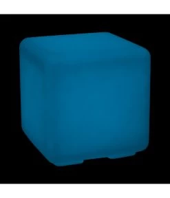 Kunststoff-Würfel Bo Fluoreszierend, Ca. B43/H43/T43 Cm -Gartenmöbelgeschäft 4177804 WE DE 002 WuerfelBo43x43x43cmFLUORESZIERENDHELLBLAU