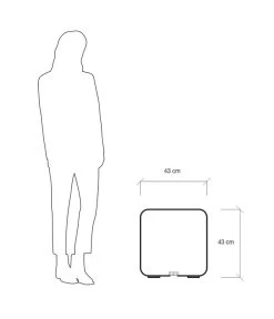 Kunststoff-Würfel Bo Fluoreszierend, Ca. B43/H43/T43 Cm -Gartenmöbelgeschäft 4177804 WE DE 004 WuerfelBo43x43x43cmFLUORESZIERENDHELLBLAU