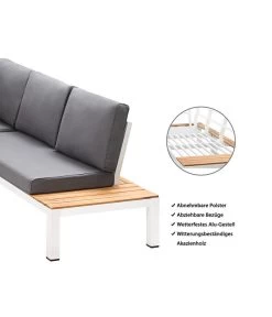 Dehner Aluminium-Lounge Malibu, 2-teilig -Gartenmöbelgeschäft 4209870 WE IG 001 DehnerAluLoungeMalibu