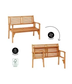 Dehner Klappbank Douglas, 2-Sitzer -Gartenmöbelgeschäft 4216784 WE IG FS 001 DehnerKlappbankDouglas2Sitzer