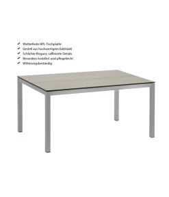 Dehner Premium Esstisch Nantes, Ca. B152/H75/T90 Cm 15 Dehner Premium Esstisch Nantes, Ca. B152/H75/T90 Cm -Gartenmöbelgeschäft 4218210 WE IG 001 DehnerPremiumEsstischNantes