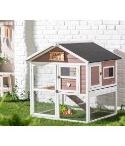 Dehner Nagerheim Happy Home Castel, Braun, Ca. B106/H108/T103 Cm -Gartenmöbelgeschäft 4261574 WE MO 007 Dehner NagerheimCastel