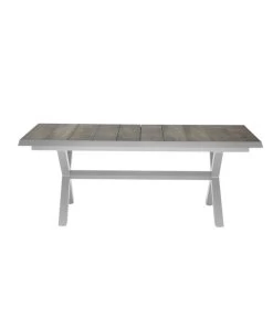 Siena Garden Ausziehtisch Sincro, Hellgrau, Ca. B200-260/H77/T100 Cm -Gartenmöbelgeschäft 4331245 WE DE 003 Ausziehtischsincroweiss