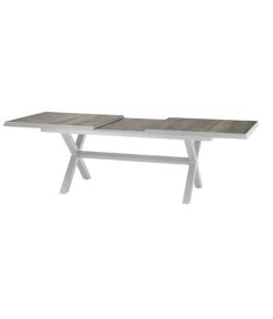 Siena Garden Ausziehtisch Sincro, Hellgrau, Ca. B200-260/H77/T100 Cm -Gartenmöbelgeschäft 4331245 WE DE 009 Ausziehtischsincroweiss