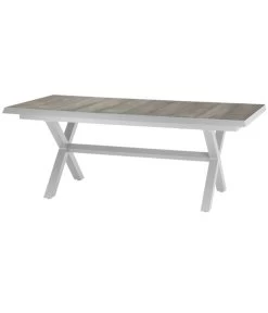 Siena Garden Ausziehtisch Sincro, Hellgrau, Ca. B200-260/H77/T100 Cm