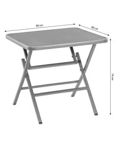 Dehner Klapptisch Chicago, Eckig -Gartenmöbelgeschäft 4422382 WE BG 001 DehnerKlapptischChicagoeckig80x80cmNEU