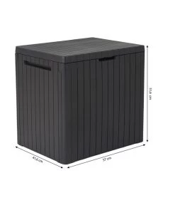 Keter Aufbewahrungsbox City Box, 113 Liter, Ca. B41,6/H51,6/T57 Cm 9 Keter Aufbewahrungsbox City Box, 113 Liter, Ca. B41,6/H51,6/T57 Cm -Gartenmöbelgeschäft 4422481 WE BG 001 AufbewahrungsboxCity