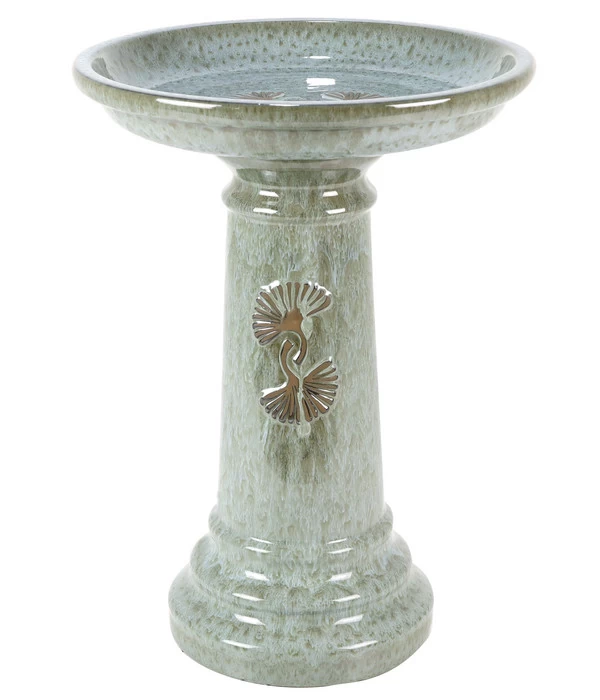 Dehner Keramik-Vogeltränke, Ca. Ø41/H57 Cm 1 Dehner Keramik-Vogeltränke, Ca. Ø41/H57 Cm