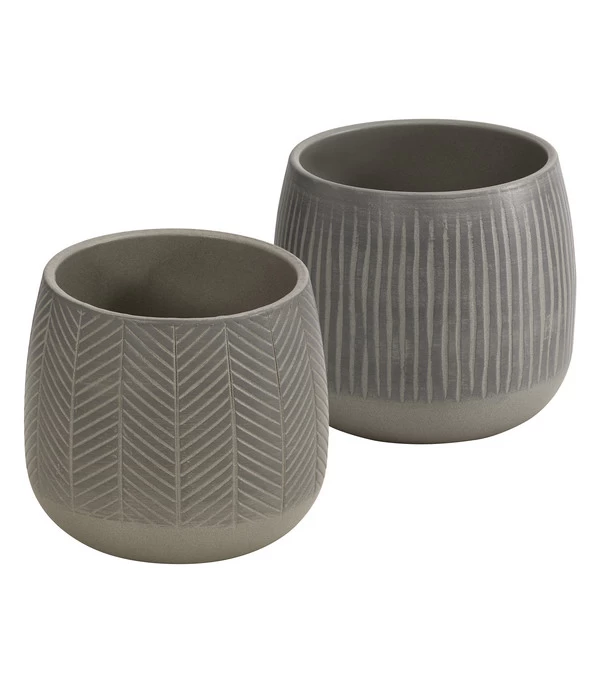 Dehner Übertopf-Set Pink Beauties, 2-teilig 1 Dehner Übertopf-Set Pink Beauties, 2-teilig