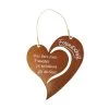 Badeko Metall-Herz Freundschaft, B37/H30 Cm