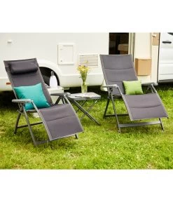 Siena Garden Camping Relaxstuhl XL Premium, Anthrazit -Gartenmöbelgeschäft 6603039 WE MO 001 SienaGardenCampingRelaxstuhlPremiumXLAnthrazit