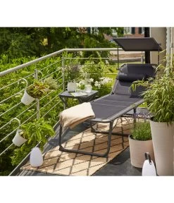 Siena Garden Campingliege Premium, Anthrazit, Ca. B69/H43/T200 Cm -Gartenmöbelgeschäft 6603047 WE MO 001 SienaGardenCampingliegePremiumAnthrazit