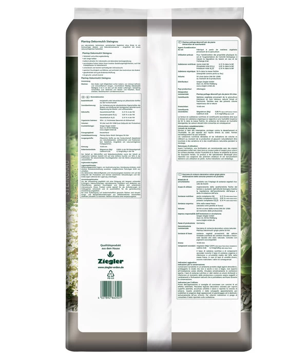 Ziegler Plantop Dekormulch Steingrau, 39 X 50 Liter 3 Ziegler Plantop Dekormulch Steingrau, 39 X 50 Liter – Bild 3