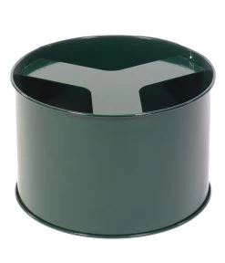 RENNER Metall-Regentonne Inkl. Gelochtem Deckel Und Sockel, 150 L, Dunkelgrün -Gartenmöbelgeschäft 6609507 WE FS 001 SockelfuerRegentonnen