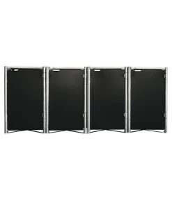 Hide Mülltonnenbox 240 L Aluminium, Ca. B278,8/H115,2/T80,7 Cm