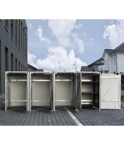 Hide Mülltonnenbox 240 L Aluminium, Ca. B278,8/H115,2/T80,7 Cm 7 Hide Mülltonnenbox 240 L Aluminium, Ca. B278,8/H115,2/T80,7 Cm -Gartenmöbelgeschäft 6610976 WE MO 002 50NorthMuelltonnenbox