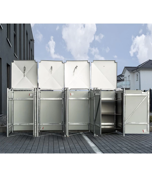 Hide Mülltonnenbox 240 L Aluminium, Ca. B278,8/H115,2/T80,7 Cm 4 Hide Mülltonnenbox 240 L Aluminium, Ca. B278,8/H115,2/T80,7 Cm – Bild 4