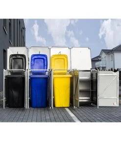 Hide Mülltonnenbox 240 L Aluminium, Ca. B278,8/H115,2/T80,7 Cm 9 Hide Mülltonnenbox 240 L Aluminium, Ca. B278,8/H115,2/T80,7 Cm -Gartenmöbelgeschäft 6610976 WE MO 004 50NorthMuelltonnenbox