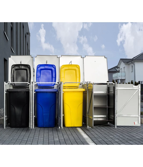 Hide Mülltonnenbox 240 L Aluminium, Ca. B278,8/H115,2/T80,7 Cm 5 Hide Mülltonnenbox 240 L Aluminium, Ca. B278,8/H115,2/T80,7 Cm – Bild 5