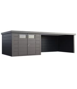 Wolff Finnhaus Gerätehaus Eleganto 3330, Inkl. Lounge Rechts, Ca. B810/H225/T298 Cm