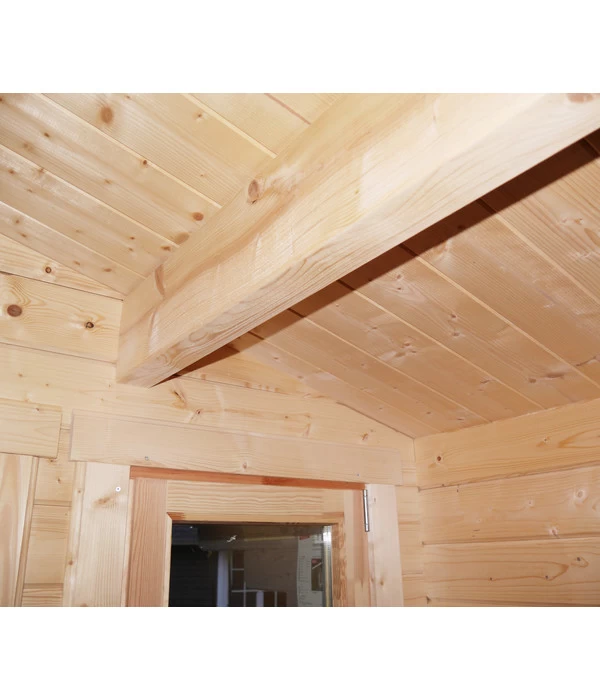 Wolff Finnhaus Gartenhaus Trondheim 70-D, Inkl. Seitendach Links 9 Wolff Finnhaus Gartenhaus Trondheim 70-D, Inkl. Seitendach Links – Bild 9