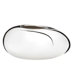 Scheurich Keramik-Übertopf Mirror Silver, Oval, Silber, Ca. B29/H14/T23 Cm