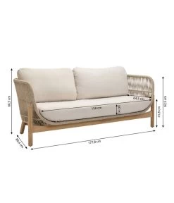 Dehner Sofa Portofino, 2-Sitzer -Gartenmöbelgeschäft 6667901 WE BG 001 DehnerSofaPortofino